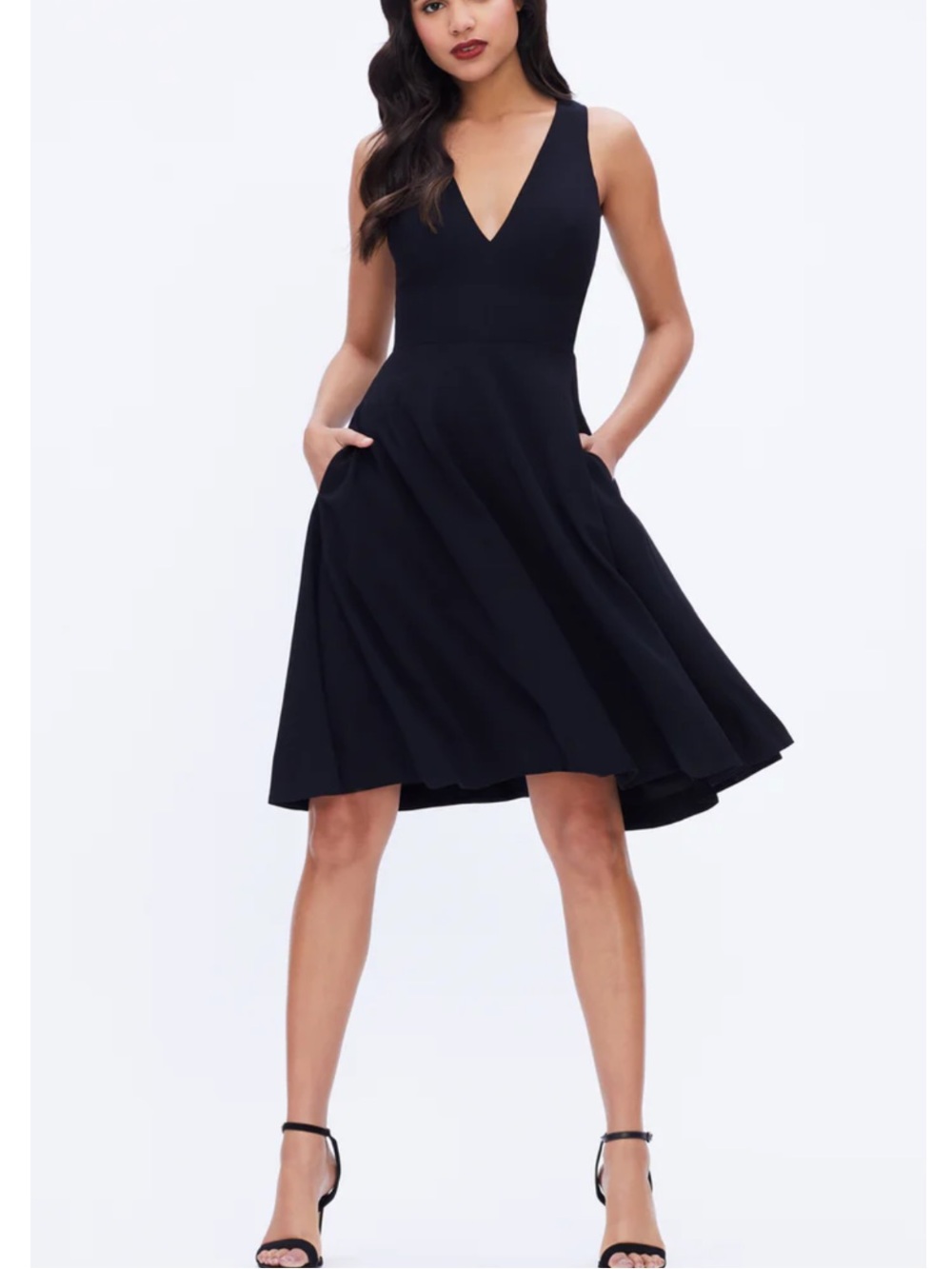 Dress the Population Catalina Sleeveless Fit & Flare Midi Dress!  Size M